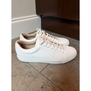 Kenneth Cole Unlisted Walker Sneaker C Mens White Pebbled Low Top Shoes Size 11M